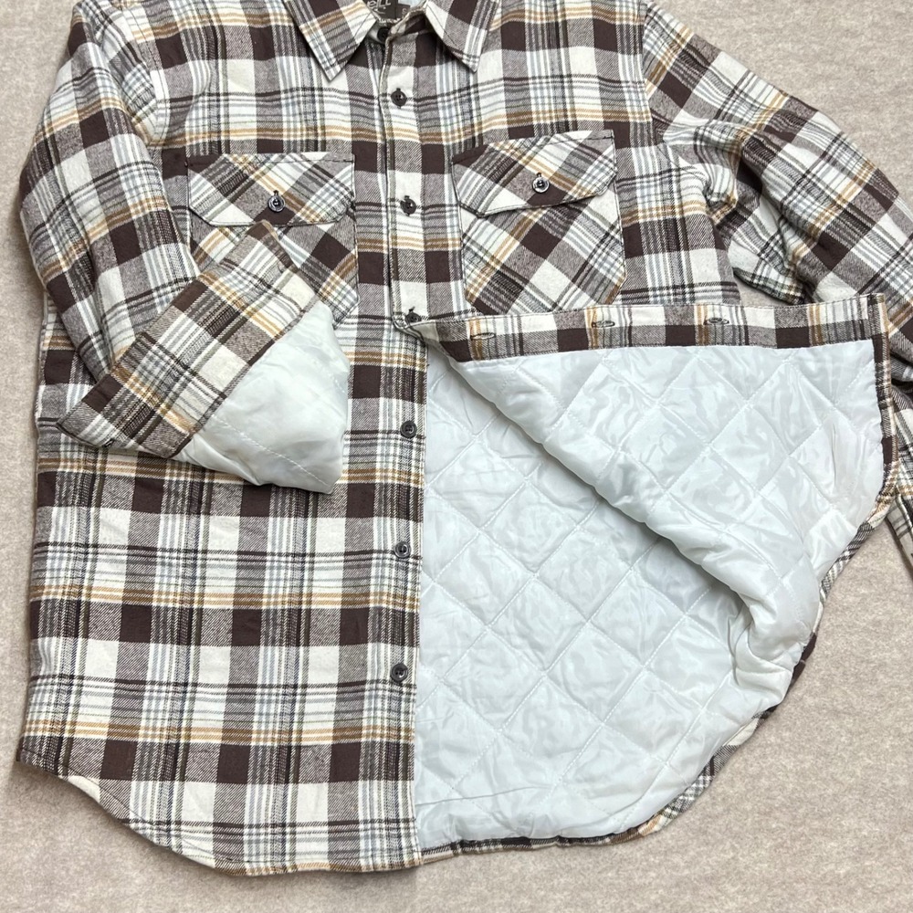 O'Neill Quilted Liner Long Sleeve Flannel Jacket Size S Surf Outdoor Y2K EUC - Picture 3 of 8